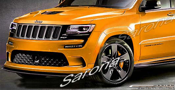 Custom Jeep Grand Cherokee  SUV/SAV/Crossover Front Bumper (2011 - 2013) - $890.00 (Part #JP-012-FB)
